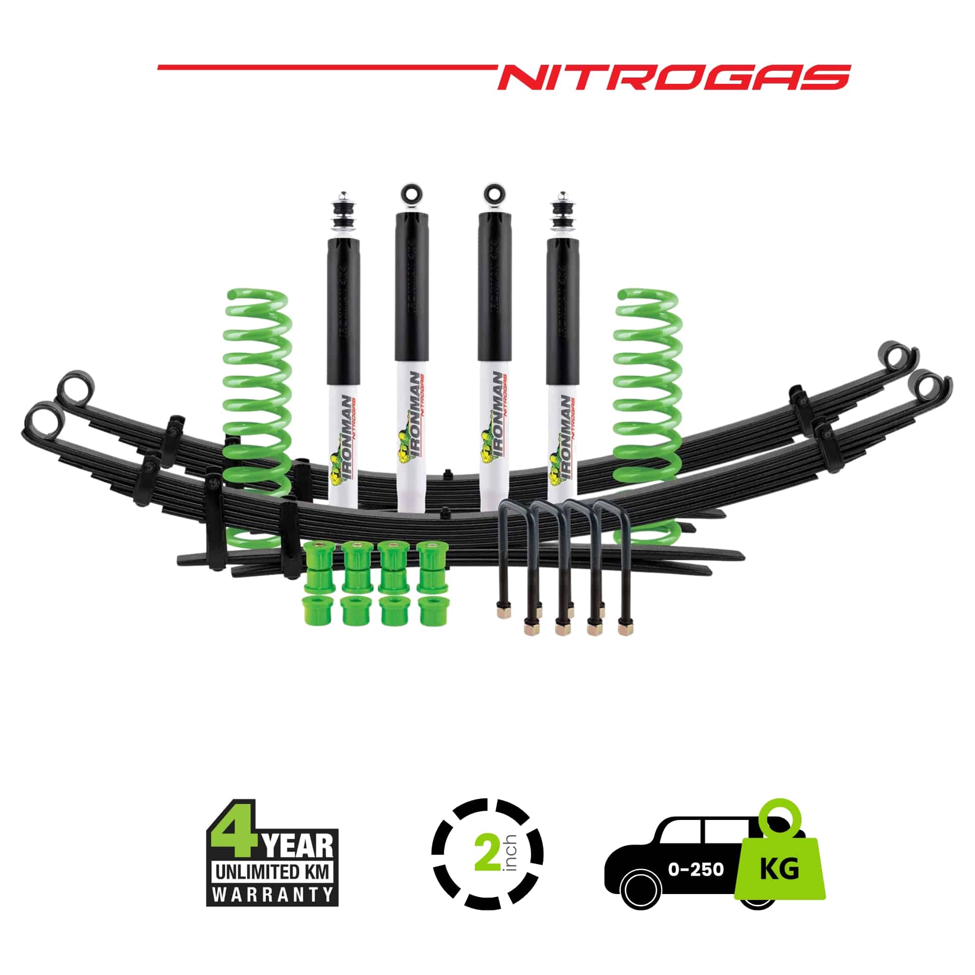 LC79 Nitrogas Suspension Kit 2 Inch Lift 0-250