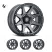 LC100/LC200/LX470/LX570 (17×8.50) 4 x REBOUND TITANIUM SIX SPEED 5×150 +25 Offset
