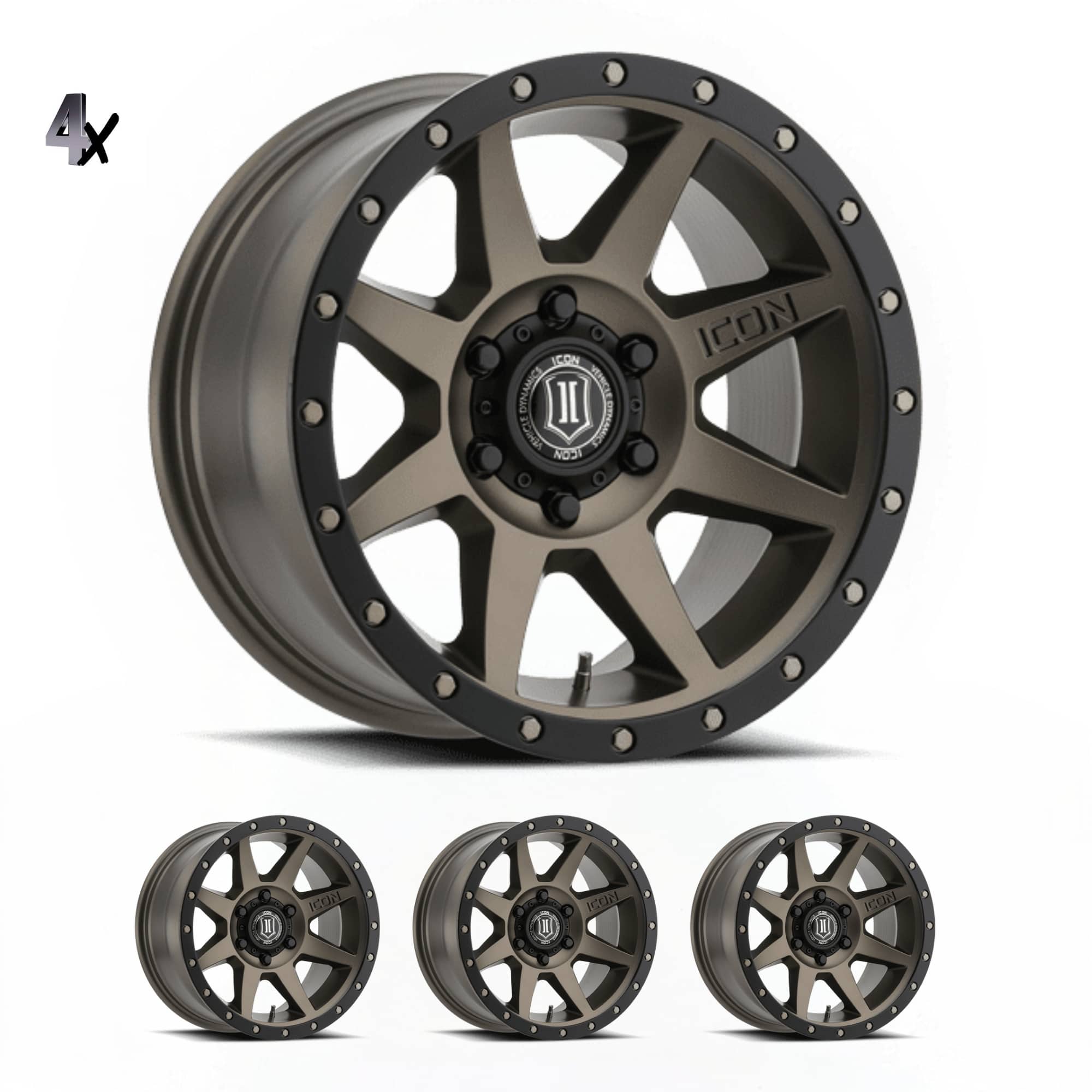 RAM 1500 (17×8.50) 4x REBOUND BRONZE 6×5.5″ (0 OFFSET)
