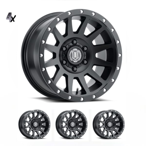 SILVERADO/SUBURBAN/SIERRA 1500 (17×8.50) 4x COMPRESSION TITANIUM 6×5.5″ (0 OFFSET)