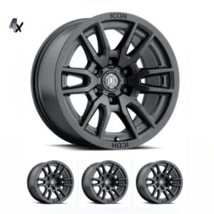 F-150/RAPTOR/EXPEDITION (17×8.50) 4 x VECTOR6 SATIN BLACK 6×135