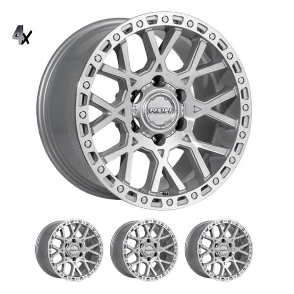 RAM 1500 (17X9) 4x FULL MACHINED CRAWLER WHEELS (6/139) +12 OFFSET