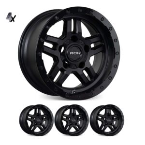 EVEREST (17X9) RAID MATT BLACK GRAPHITE 4x ALLOY WHEELS (6/139) +35