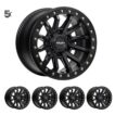 Y61 (17X9) 5x Zullo Matte Black wheels HYBRIDLOCK (6/139) -12 OFFSET