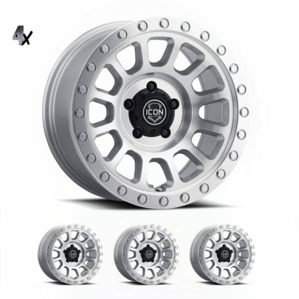 F-150 (17×8.5) 4x HULSE SILVER MACHINED 6×135 +6 OFFSET