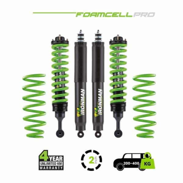 Prado 150  2 Inch Foam Cell Pro Kit – 200-400 Rear Medium with Accessories