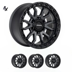 RAM 1500 (17X9) 4x MATT BLACK ASSAULT WHEELS (6/139) +12 OFFSET