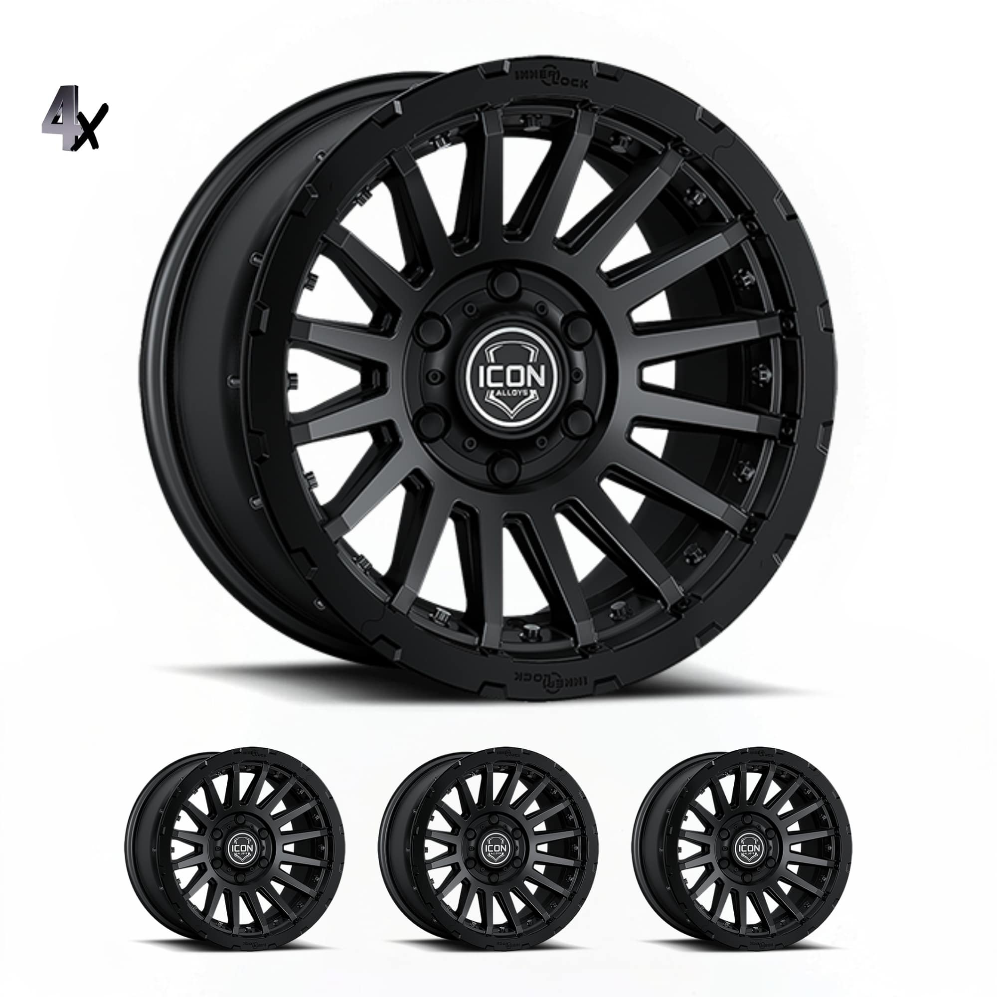 F-150 (17×8.5) 4x RECON PRO SATIN BLACK 6×135 +6 OFFSET