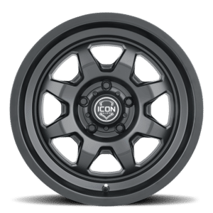 SILVERADO/SUBURBAN/SIERRA 1500 (17×8.5) 4x NUEVO SATIN BLACK 6×5.5 (0 OFFSET)