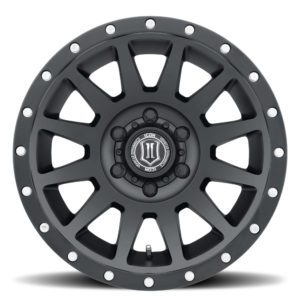 SILVERADO/SUBURBAN/SIERRA 1500 (17×8.50) 4x COMPRESSION SATIN BLACK 6×5.5″ (0 OFFSET)