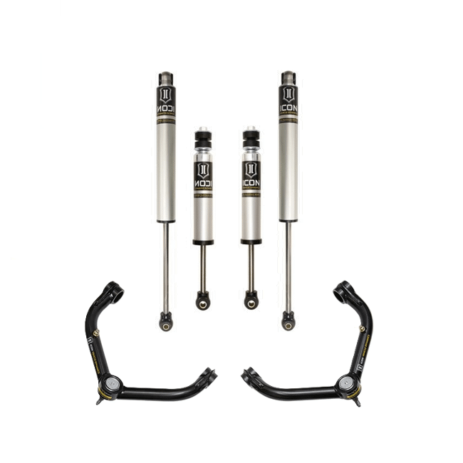 ICON 2001-10 GM 2500/3500 HD, 0-2” LIFT, FRONT & REAR, 2.0 VS SHOCK W/UCA