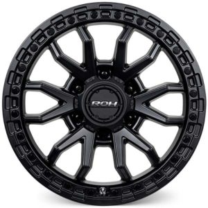 Prado 250 (17X9) RAID MATT BLACK 4x ALLOY WHEELS (6/139) +35